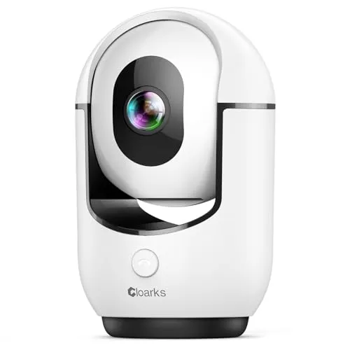 Cloarks 2K Pan/Tilt Security Camera, WiFi Indoor Camera for Home Security with AI Motion Detection, Baby/Pet Camera with