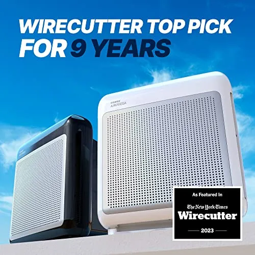 Coway Airmega 200M True HEPA and Activated-Carbon Air Purifier, AP-1518R - White air purifier - detail shot