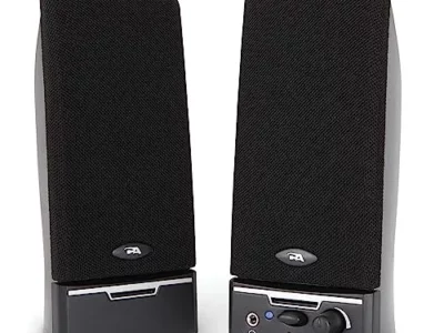 Cyber Acoustics CA-2014 Computer Speakers, Full Stereo Sound, Convenient Controls, Easy Setup computer speaker