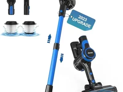 DEVOAC Cordless Vacuum Cleaner, Lightweight with Rechargeable Battery, Convenient 7 in 1 Handheld Stick Vacuum Cleaner with