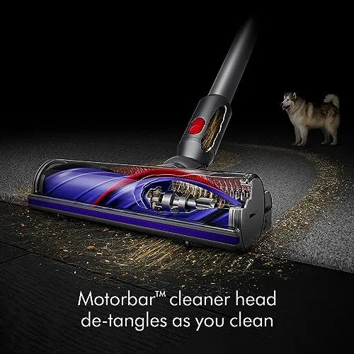 Dyson V11 Plus Cordless Vacuum Cleaner, Nickel/Purple, Large vacuum cleaner - in use