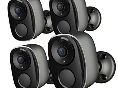 ELECCTV Security Cameras Wireless Outdoor, 2K Battery Powered Camera for Home Security with IP65, SD/ Free Cloud Storage, No