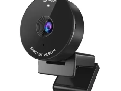 EMEET 1080P Webcam - USB Webcam with Microphone & Physical Privacy Cover, Noise-Canceling Mic, Auto Light Correction, EMEET
