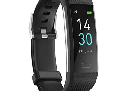 ENGERWALL Fitness Tracker with Step Counter/Calories/Stopwatch, Activity Tracker with Heart Rate Monitor, IP68, Health