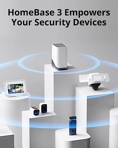 eufy Security HomeBase S380 (HomeBase 3),eufy Edge Security Center, Local Expandable Storage up to 16TB, eufy Security