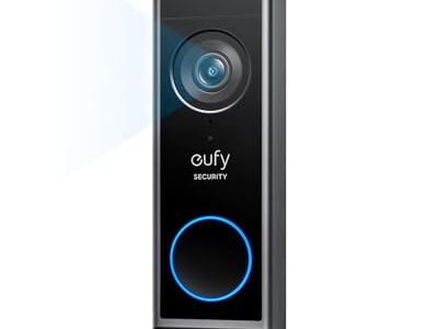 eufy Security Video Doorbell E340 (Battery Powered), Dual Cameras with Delivery Guard, 2K Full HD and Color Night Vision,