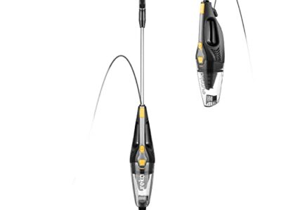 Eureka Home Lightweight Stick Vacuum Cleaner, Powerful Suction Corded Multi-Surfaces, 3-in-1 Handheld Vac, Blaze Black