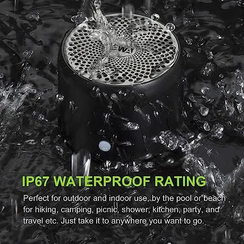 EWA Travel Case Packed, A106 Pro Portable Bluetooth Speaker with Custom Bass Radiator, Brief Design, IP67 Waterproof,