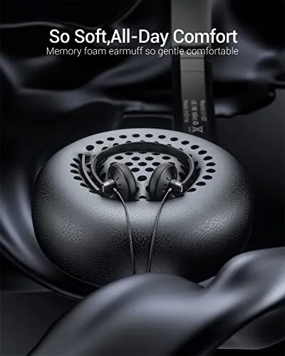 FEABASK USB Headset with Microphone for PC Laptop - Wired Computer Headphones with Noise Cancelling Microphone for Home