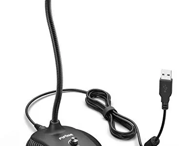 FIFINE TECHNOLOGY Fifine USB Computer Microphone, Plug &Play Desktop Condenser PC Laptop Mic,Mute Button with LED Indicator,