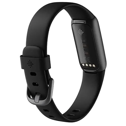 Fitbit Luxe-Fitness and Wellness-Tracker with Stress Management, Sleep-Tracking and 24/7 Heart Rate, Black/Graphite, One