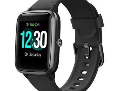 Fitpolo Fitness Tracker with Heart Rate Monitor, Smart Watch 1.8 inches Color Touch Screen IP68 Waterproof Step Calorie