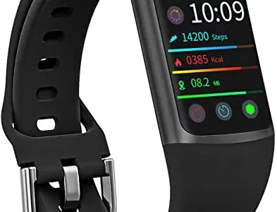 FITVII Fitness Tracker with 24/7 Heart Rate and Blood Pressure Monitor, Blood Oxygen HRV Sleep Tracking Smart Watch, Calorie