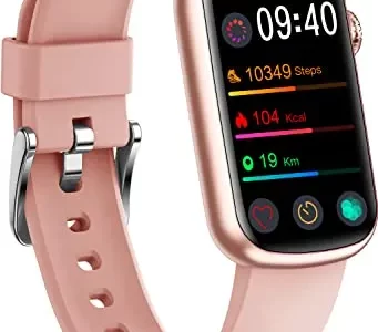 FITVII Slim Fitness Tracker with Blood Oxygen, Blood Pressure, 24/7 Heart Rate and Sleep Tracking, IP68 Waterproof Activity