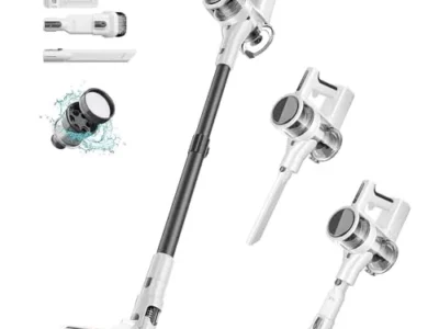 Fykee Vacuum Cleaner, Cordless Vacuum Cleaner with 80,000 PRM Brushless Motor, Lightweight Detachable Vacuum Cleaners for