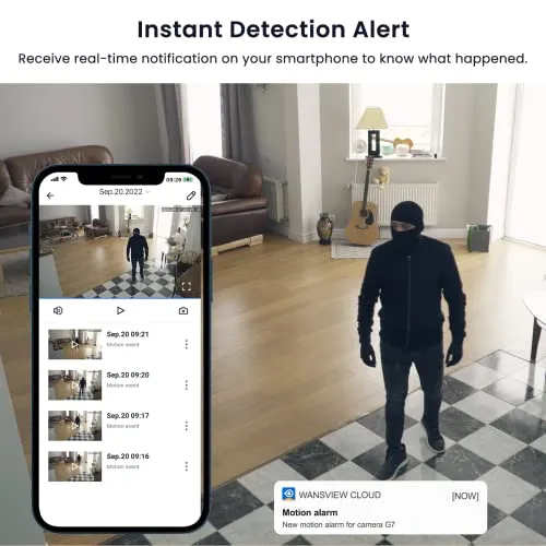 GALAYOU WiFi Camera 2K, Indoor Home Security Cameras for Baby/Elder/Dog/Pet Camera with Phone app,24/7 SD Card Storage,Works