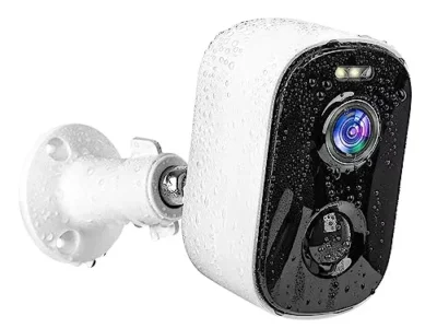 Geekee 1080P Security WiFi Cameras for Home Security, Wireless Outdoor with Motion Detection, Spotlight/Siren Alarm, Color