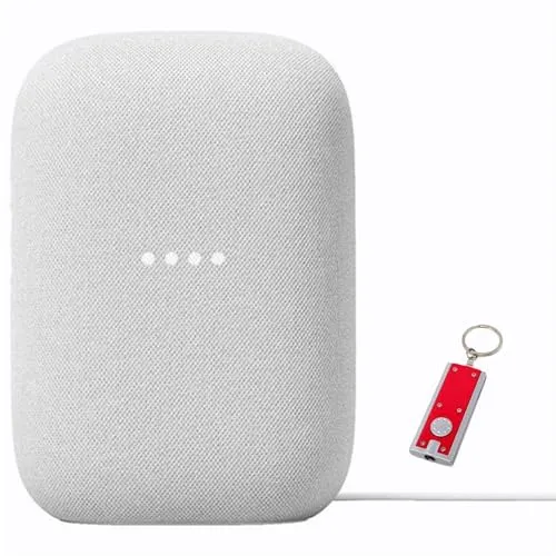 Google Audio Bluetooth Speaker with Keychain LED - Wireless Music Streaming - Chalk Bluetooth speaker