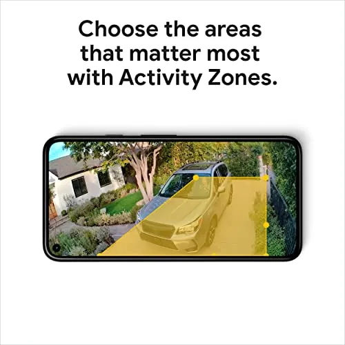 Google Nest Cam Outdoor or Indoor, Battery - 2nd Generation - 1 Pack security camera - side view