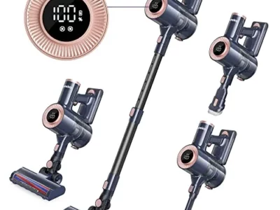 Homeika Cordless Vacuum Cleaner, 20Kpa Powerful Suction Vacuum with LED Display, 8 in 1 Lightweight Stick Vacuum with 30 Min