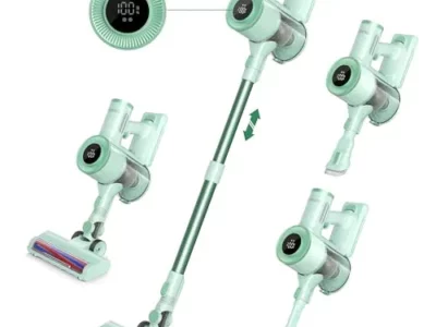 Homeika Stick Vacuum Cleaner Cordless, 200W Powerful Suction 8 in 1 Stick Vacuum with LED Display, 1.5L Dust Cup,Up to 30