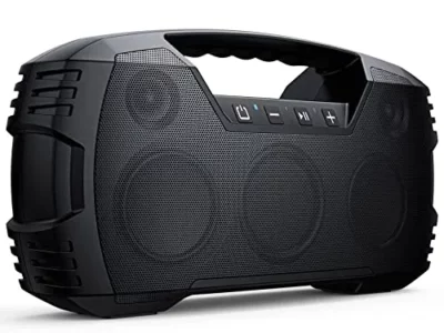 Houl Zallee IPX7 Waterproof Bluetooth Speaker, 40W(60 Peak) Portable Wireless Speaker with Subwoofer, 32H Playtime, Stereo