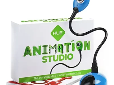 HUE Animation Studio: Complete Stop Motion Animation Kit (Camera, Software, Book) for Windows/macOS (Blue) webcam