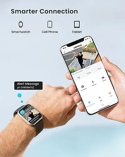 ieGeek Security Cameras Wireless Outdoor, 2K 3MP Battery Powered WiFi Security Camera with Spotlight & Siren Alarm, 2-Way