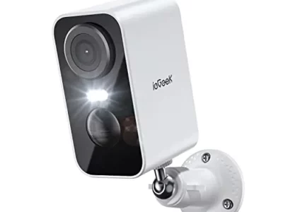 ieGeek Security Cameras Wireless Outdoor, 2K 3MP Battery Powered WiFi Security Camera with Spotlight & Siren Alarm, 2-Way