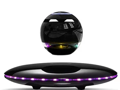 Infinity Orb Magnetic Levitating Speaker Bluetooth 4.0 LED Flash Wireless Floating Speakers with Microphone and Touch