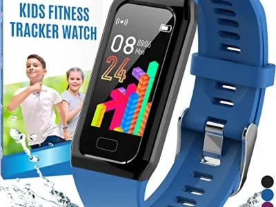 Inspiratek Kids Fitness Tracker for Girls and Boys (Age 5-16) - Waterproof Fitness Watch for Kids with Heart Rate Monitor,