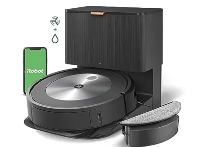 iRobot Roomba Combo j5+ Self-Emptying Robot Vacuum & Mop – Identifies and Avoids Obstacles Like Pet Waste & Cords, Empties