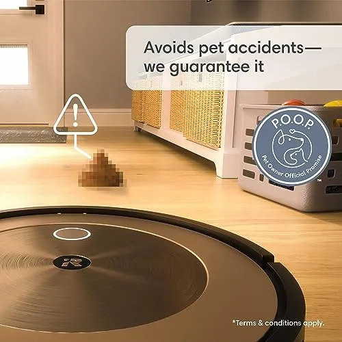 iRobot Roomba j9+ Self-Emptying Robot Vacuum – More Powerful Suction, Identifies and Avoids Obstacles Like pet Waste,