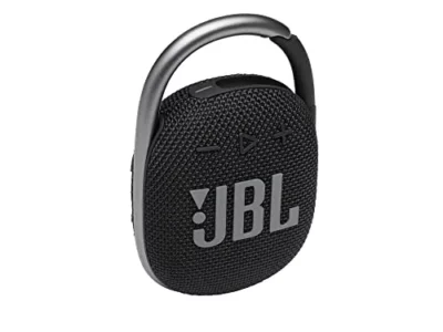 JBL Clip 4: Portable Speaker with Bluetooth, Built-in Battery, Waterproof and Dustproof Feature - Black (JBLCLIP4BLKAM)