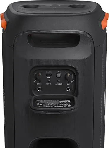 JBL PartyBox 110 - Portable Party Speaker with Built-in Lights, Powerful Sound and deep bass, Black Bluetooth speaker -