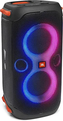 JBL PartyBox 110 - Portable Party Speaker with Built-in Lights, Powerful Sound and deep bass, Black Bluetooth speaker