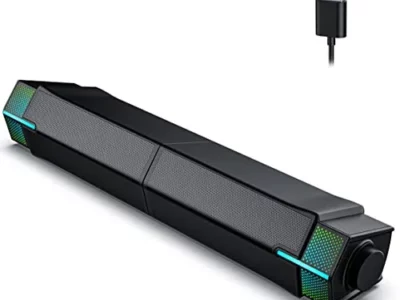 Jeecoo M20 Bluetooth Computer Speakers for PC Desktop Monitor, Gaming PC Sound Bar - Wired USB-Powered, Superb Stereo Sound,