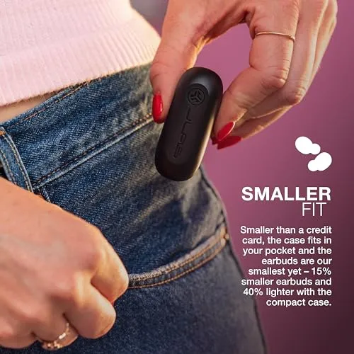 JLab Go Air Pop True Wireless Bluetooth Earbuds + Charging Case, Black, Dual Connect, IPX4 Sweat Resistance, Bluetooth 5.1