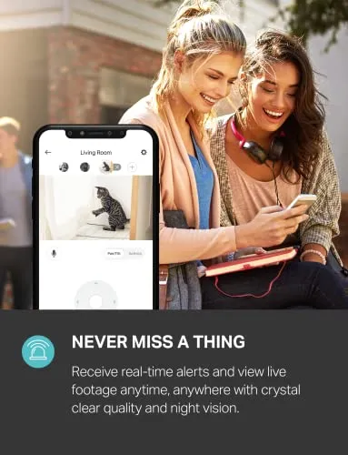 Kasa Smart 2023 New Indoor Pan-Tilt Security Camera, 1080p HD Dog Camera w/Night Vision, Motion Detection for Baby & Pet