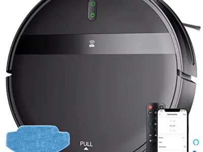 Kilgone Robot Vacuum and Mop Combo, WiFi/App/Alexa, 2 in 1 Robot Vacuum Cleaner with Tangle-Free Cyclone Suction, Scheduled