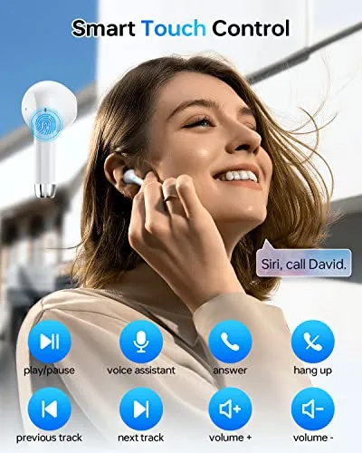 KTGEE Wireless Earbuds, Bluetooth 5.3 Headphones 40Hrs Playtime with Charging Case, IPX5 Waterproof Stereo in-Ear Earphones