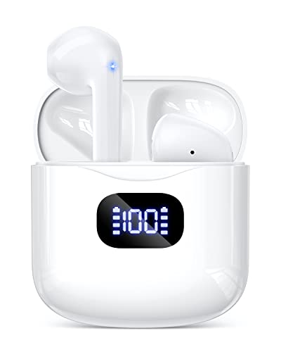 KTGEE Wireless Earbuds, Bluetooth 5.3 Headphones 40Hrs Playtime with Charging Case, IPX5 Waterproof Stereo in-Ear Earphones