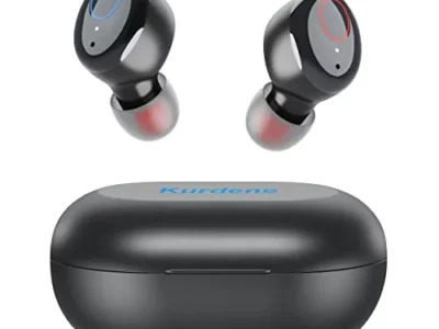kurdene Bluetooth Wireless Earbuds, S8 Deep Bass Sound 38H Playtime IPX8 Waterproof Earphones Call Clear with Microphone