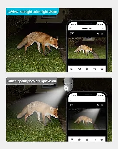 LaView 4MP Bulb Security Camera 2.4GHz,360° 2K Security Cameras Wireless Outdoor Indoor Full Color Day and Night, Motion