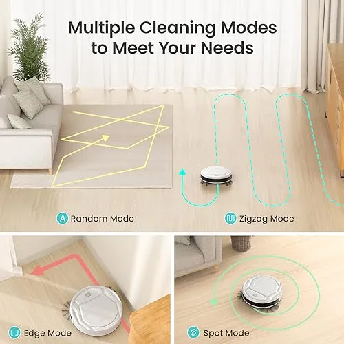 Lefant Robot Vacuum Cleaner, Tangle-Free, Strong Suction, Slim, Low Noise, Automatic Self-Charging, Wi-Fi/App/Alexa Control,