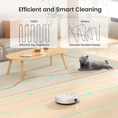 Lefant Robot Vacuum Cleaner, Tangle-Free, Strong Suction, Slim, Low Noise, Automatic Self-Charging, Wi-Fi/App/Alexa Control,