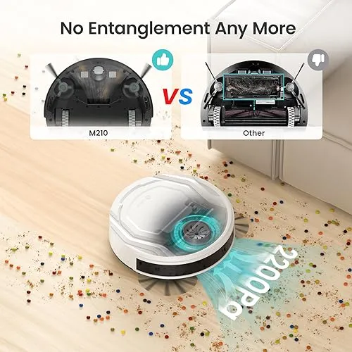 Lefant Robot Vacuum Cleaner, Tangle-Free, Strong Suction, Slim, Low Noise, Automatic Self-Charging, Wi-Fi/App/Alexa Control,