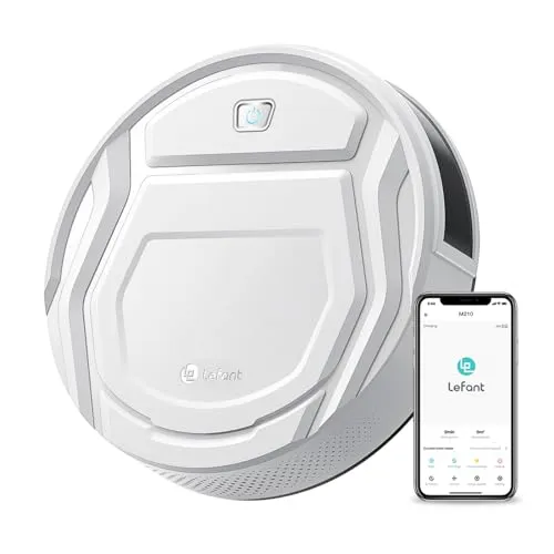Lefant Robot Vacuum Cleaner, Tangle-Free, Strong Suction, Slim, Low Noise, Automatic Self-Charging, Wi-Fi/App/Alexa Control,