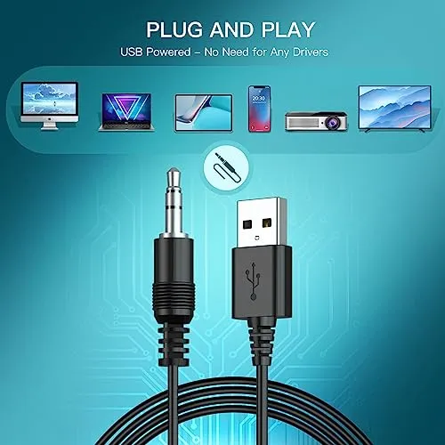 LLEVTIC Computer Speakers, Desktop Speakers with 6 Colorful RGB Lights, Volume Control Stereo Bass PC Speakers, USB Powered