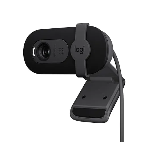 Logitech Brio 101 Full HD 1080p Webcam Made for Meetings and Works for Streaming — Auto-Light Balance, Built-in Mic, Privacy